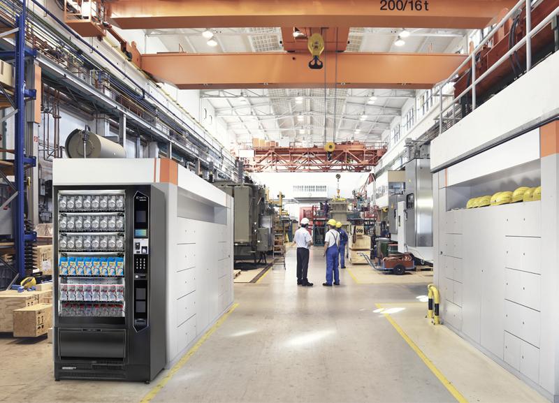 Distributeur en usine